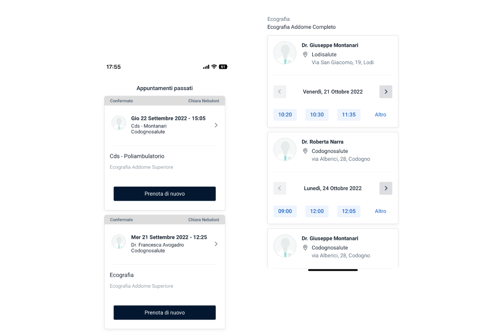 App sul dispositivo mobile
